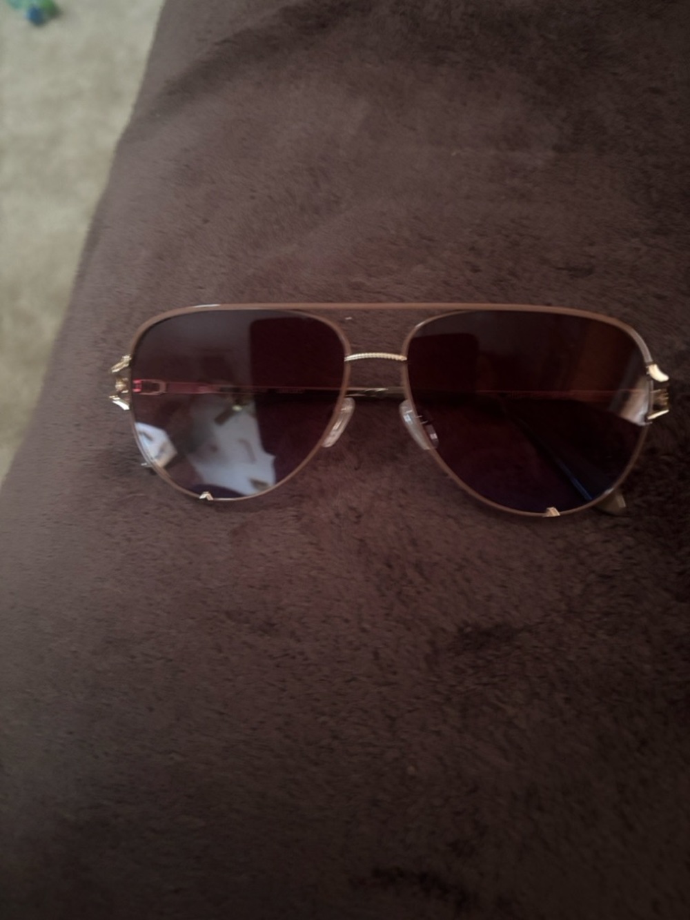 Quay Australia Brown Frame Sunglasses with Dark Lenses